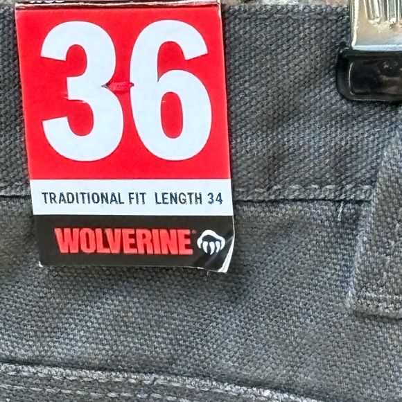 Wolverine Hammer Loop Fleece Lined Pant Wide Legs,Traditional Fit Men’s 36 by 34 - Picture 10 of 12